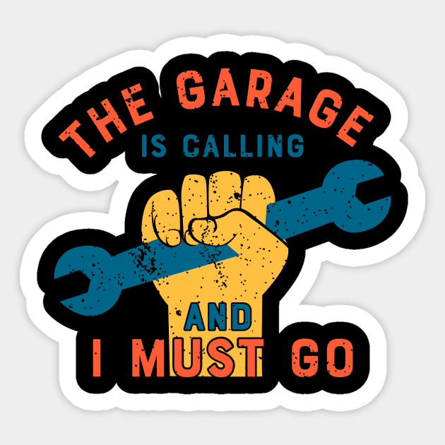 Mechanic - The Garage Is Calling Sticker by Shiva121